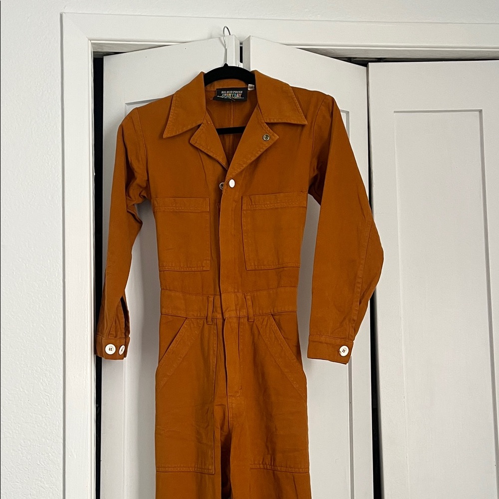 Big Bud Press Spicy Mustard Long Sleeve Everyday Jumpsuit